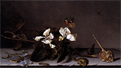 Still Life with Apple Blossoms 1635 By Balthasar van der Ast