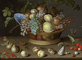 Still Life with Fruit and Shells c1632 By Balthasar van der Ast