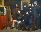 An Atelier in the Batignolles 1870 By Henri Fantin-Latour