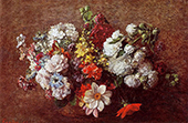 Bouquet of Flowers By Henri Fantin-Latour
