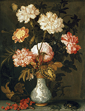 A Vase of Flowers c1620 By Balthasar van der Ast