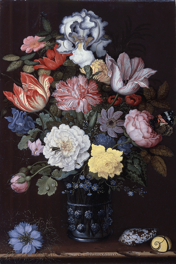 Floral Still Life with Shells 1955 | Oil Painting Reproduction