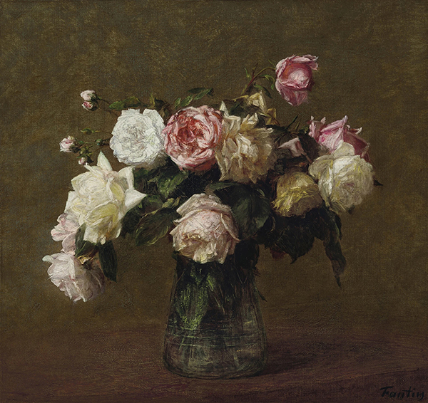 Bouquet of Roses by Henri Fantin-Latour | Oil Painting Reproduction