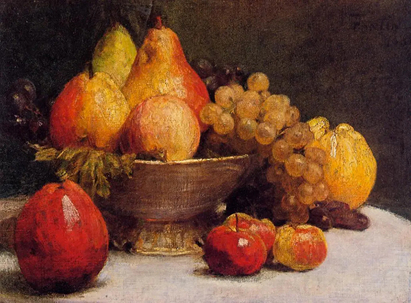 Bowl of Fruit by Henri Fantin-Latour | Oil Painting Reproduction