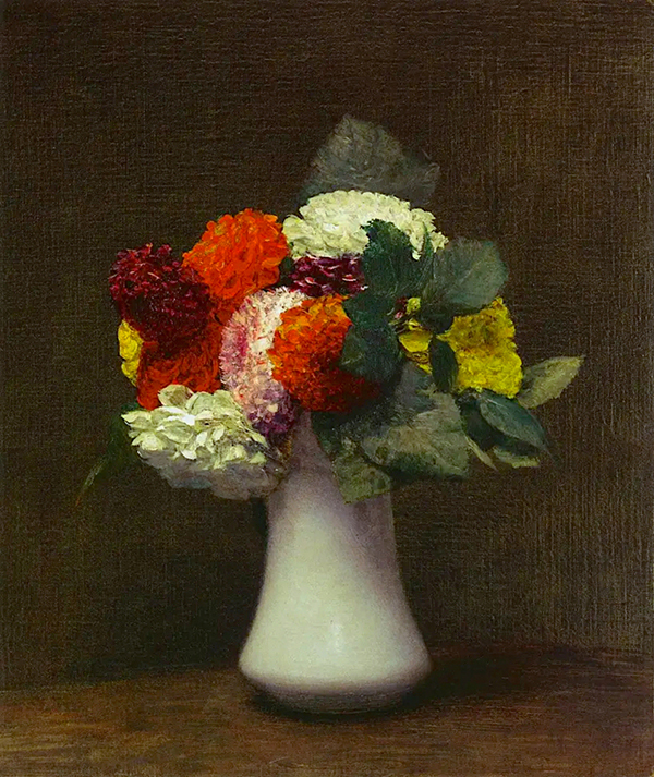 Dahlias I by Henri Fantin-Latour | Oil Painting Reproduction