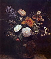 Flowers By Henri Fantin-Latour