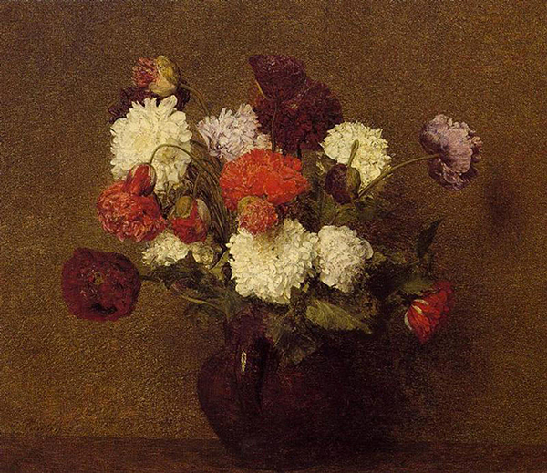 Flowers Poppies by Henri Fantin-Latour | Oil Painting Reproduction