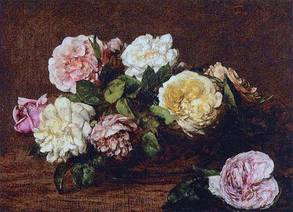 Flowers Roses I by Henri Fantin-Latour | Oil Painting Reproduction