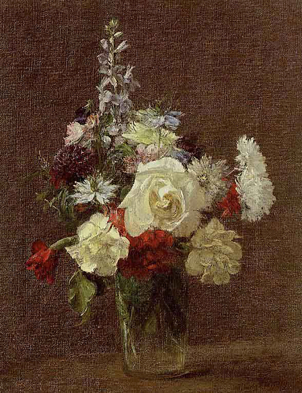 Mixed Flowers by Henri Fantin-Latour | Oil Painting Reproduction