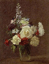 Mixed Flowers By Henri Fantin-Latour
