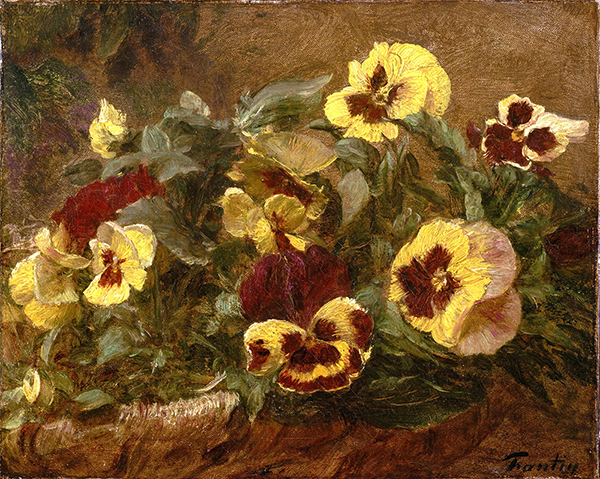 Pansies by Henri Fantin-Latour | Oil Painting Reproduction