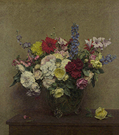 The Rosy Wealth of June By Henri Fantin-Latour