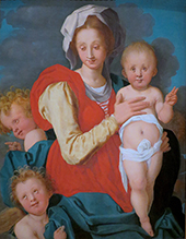 Madonna and Child with the Young Saint John By Jacopo Pontormo