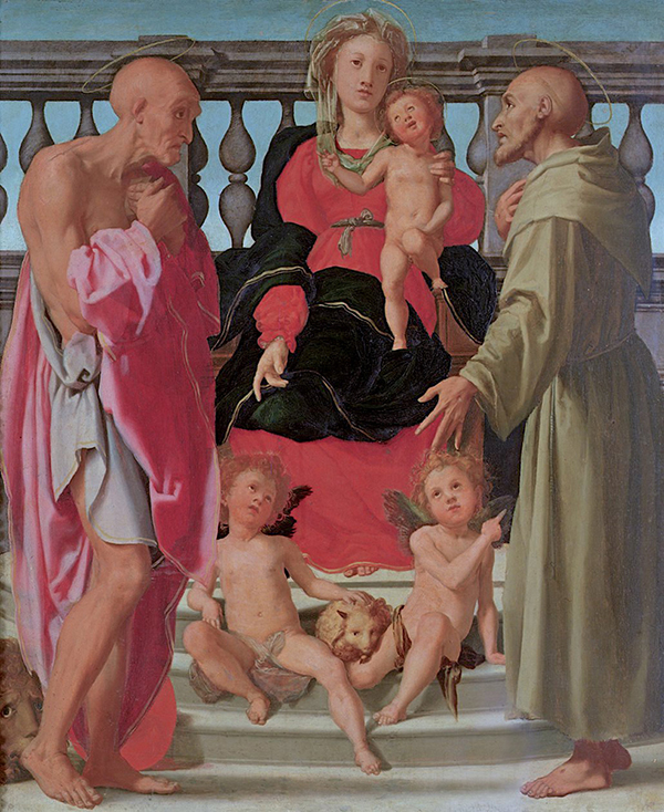 Madonna with St. Francis and St. Jerome | Oil Painting Reproduction