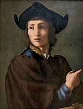 Portrait of a Goldsmith By Jacopo Pontormo