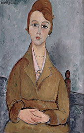 The Young Lolotte 1918 By Amedeo Modigliani