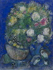 Les Amoureux aux Fleurs By Marc Chagall