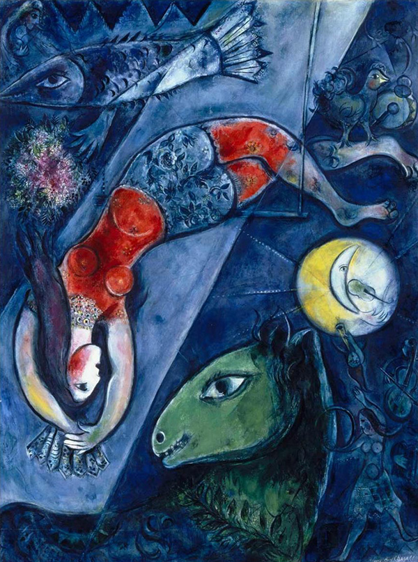 The Blue Circus by Marc Chagall | Oil Painting Reproduction