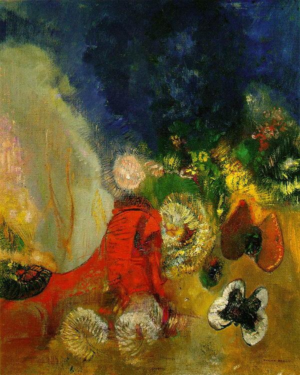 Red Sphinx by Odilon Redon | Oil Painting Reproduction