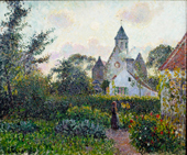 The Church of Knocke 1894 By Camille Pissarro