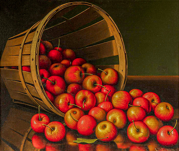 A Basket of Apples 2 by Levi Wells Prentice | Oil Painting Reproduction