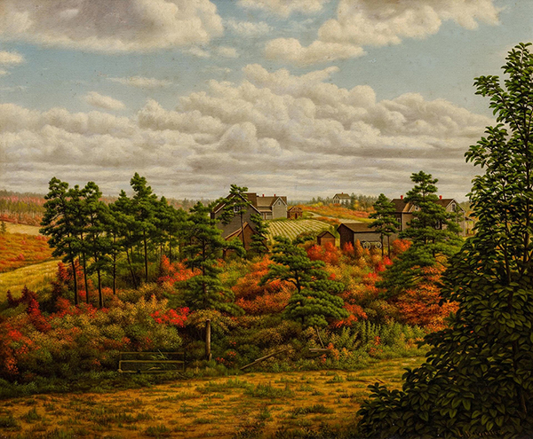 Adirondack Valley Farms by Levi Wells Prentice | Oil Painting Reproduction