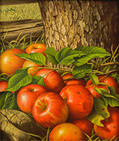 Apples and Tree Trunk By Levi Wells Prentice