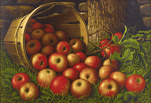 Basket of Apples 2 by Levi Wells Prentice | Oil Painting Reproduction