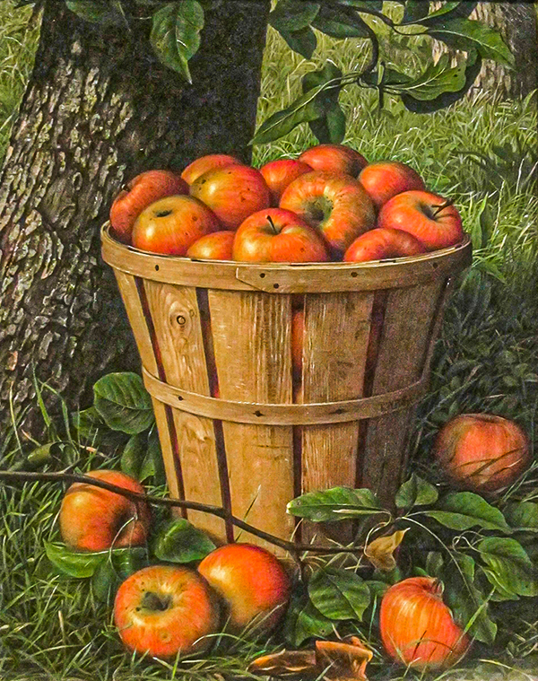 Basket of Apples 4 by Levi Wells Prentice | Oil Painting Reproduction