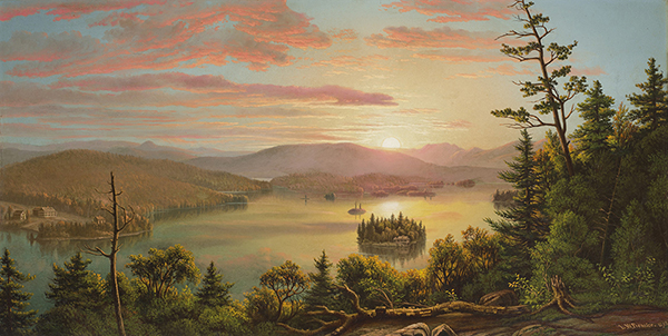 Blue Mountain Lake by Levi Wells Prentice | Oil Painting Reproduction