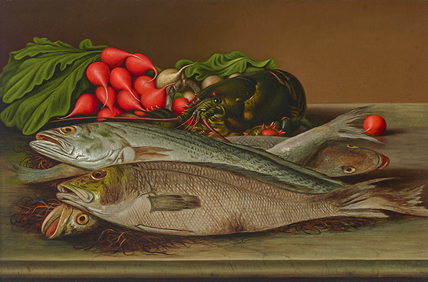 Fish, Lobster and Radishes | Oil Painting Reproduction