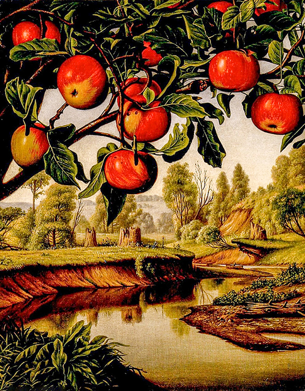 Landscape with Apple Tree | Oil Painting Reproduction