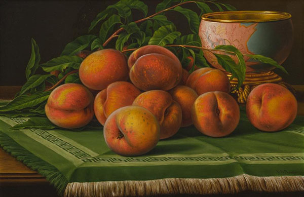 Peaches 1898 by Levi Wells Prentice | Oil Painting Reproduction