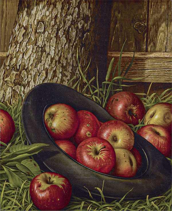 Still Life of Apples in a Hat | Oil Painting Reproduction