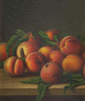 Still Life of Peaches By Levi Wells Prentice