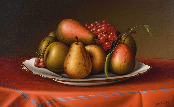 Still Life with Pears and Grapes | Oil Painting Reproduction