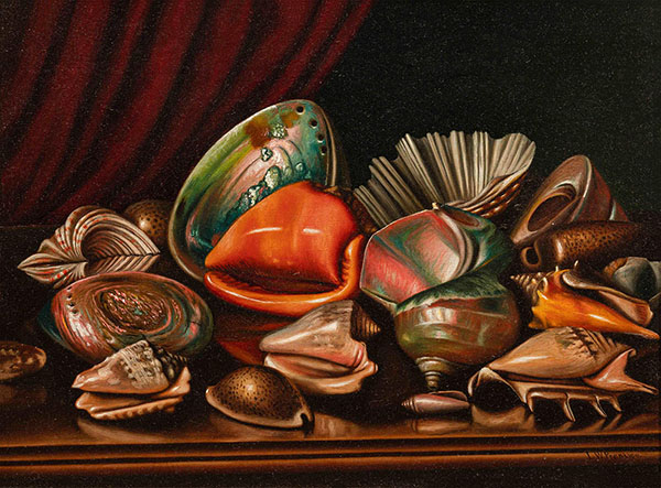 Still Life with Seashells C1892 | Oil Painting Reproduction