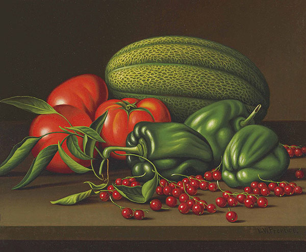 Tomatoes, Melon, Peppers and Red Currants | Oil Painting Reproduction