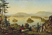 View of Blue Mountain Lake 1877 By Levi Wells Prentice