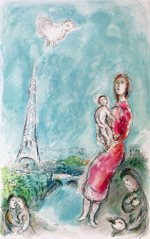 Maternity Rouge by Marc Chagall | Oil Painting Reproduction