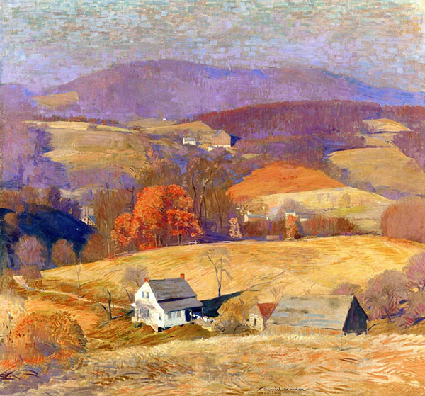 Uplands November 1939 by Daniel Garber | Oil Painting Reproduction