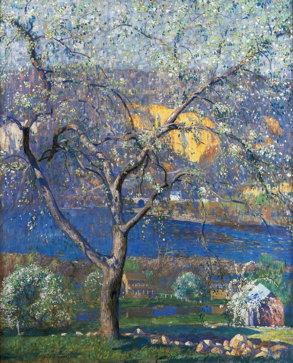 Buds and Blossoms by Daniel Garber | Oil Painting Reproduction