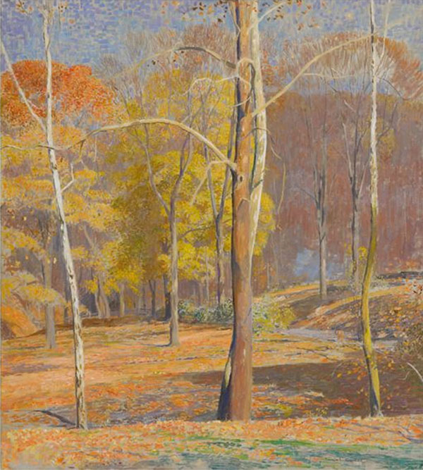 Burning Leaves by Daniel Garber | Oil Painting Reproduction