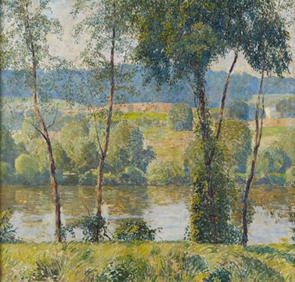 By the River by Daniel Garber | Oil Painting Reproduction