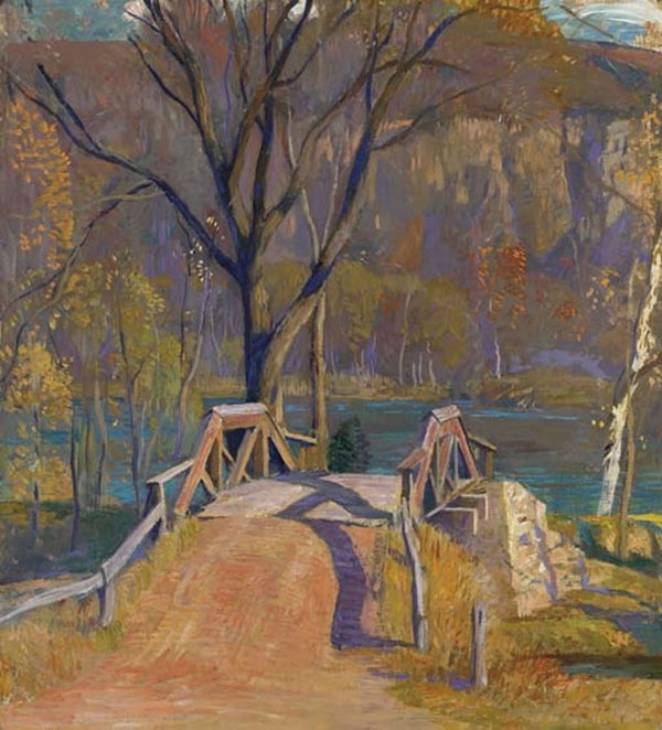 Canal Bridge Smithtown by Daniel Garber | Oil Painting Reproduction