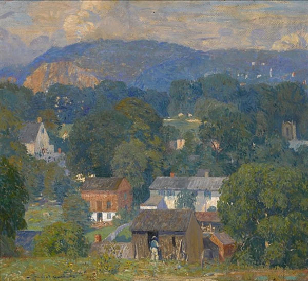 Country Village by Daniel Garber | Oil Painting Reproduction