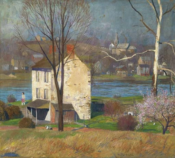 Early Spring New Hope by Daniel Garber | Oil Painting Reproduction