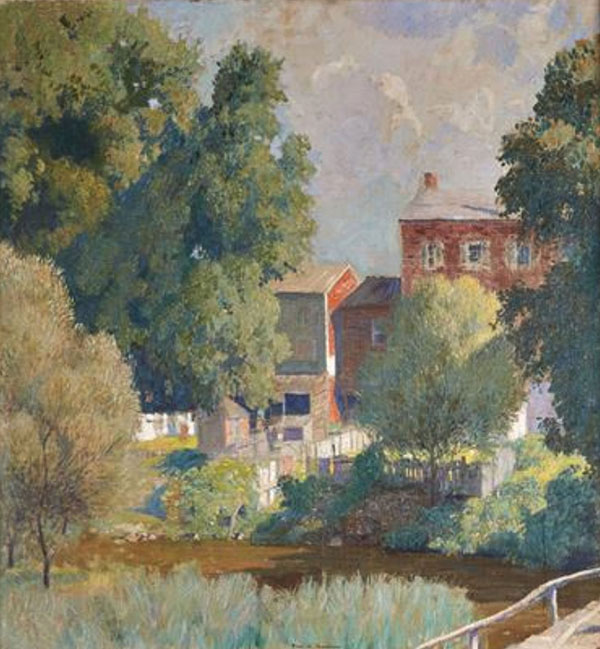 Houses Shannonville by Daniel Garber | Oil Painting Reproduction