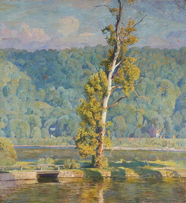 Lone Sycamore by Daniel Garber | Oil Painting Reproduction