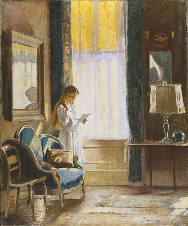 Morning Light Interior by Daniel Garber | Oil Painting Reproduction